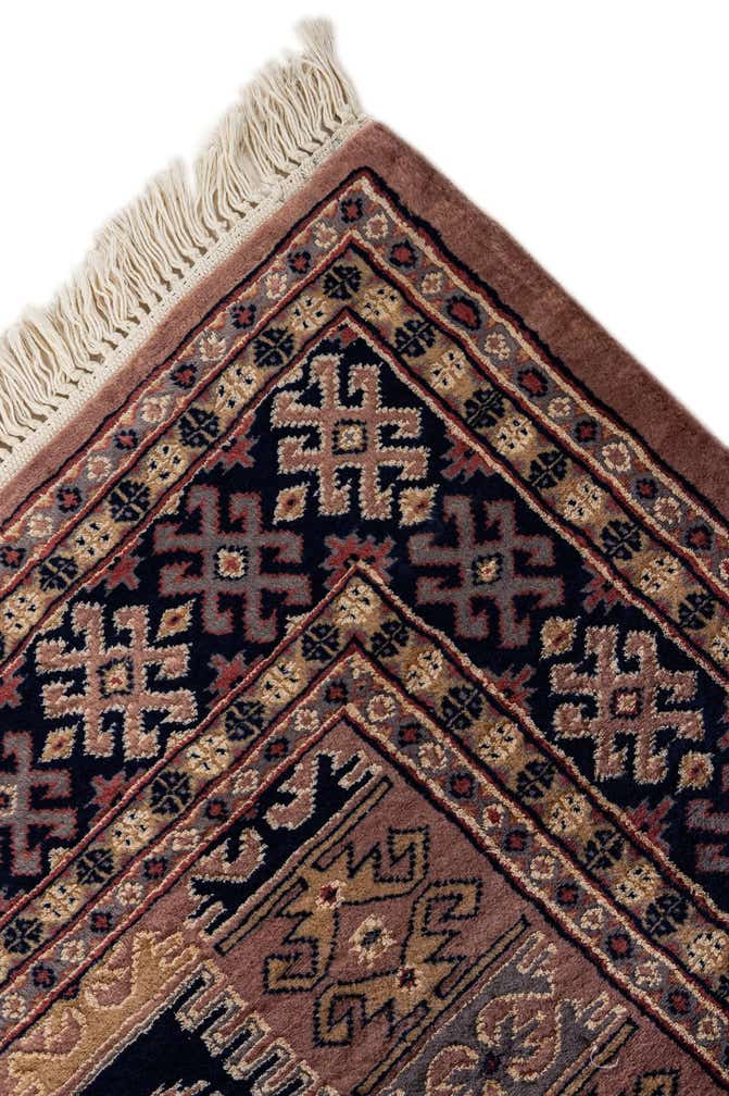 4' 3 x 5' 8 Hand Knotted Bokhara Oriental Rug