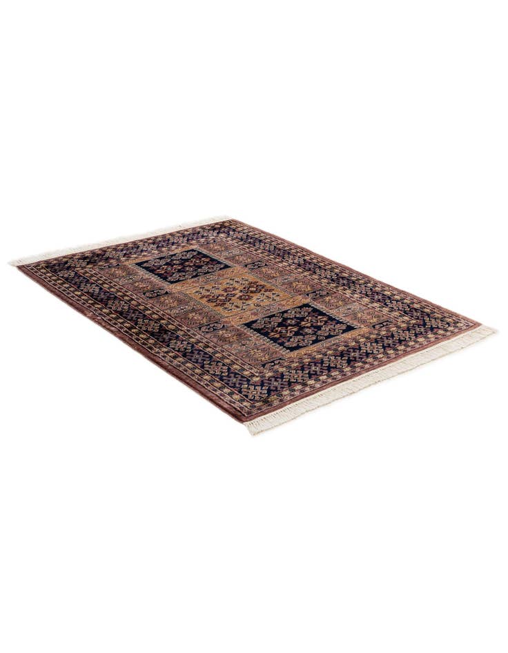 Detail image of 4' 3 x 5' 8  Hand Knotted Bokhara Oriental Rug