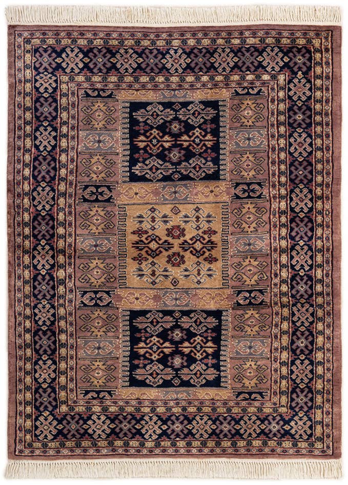 Detail image of 4' 3 x 5' 8 Hand Knotted Bokhara Oriental Rug
