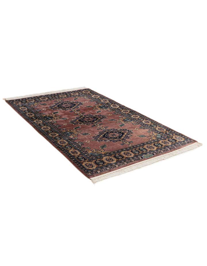 4' 5 x 6' 10 Hand Knotted Bokhara Oriental Rug