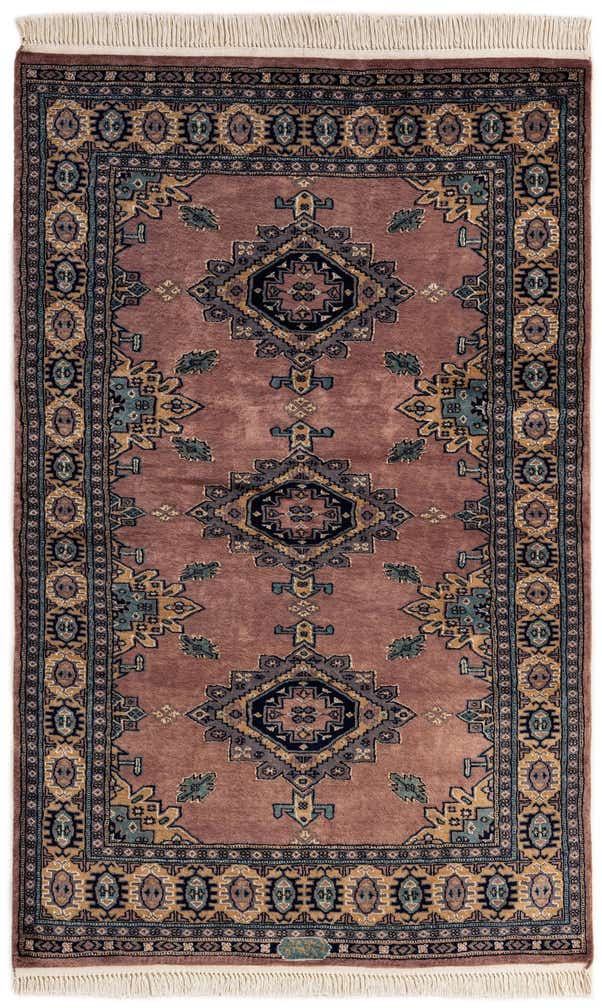 4' 5 x 6' 10 Hand Knotted Bokhara Oriental Rug