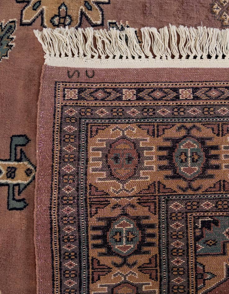 Detail image of 4' 4 x 7' 1  Hand Knotted Bokhara Oriental Rug