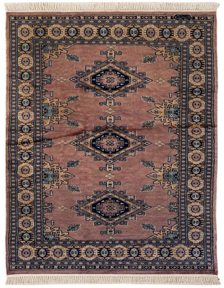 Detail image of 4' 4 x 7' 1 Hand Knotted Bokhara Oriental Rug