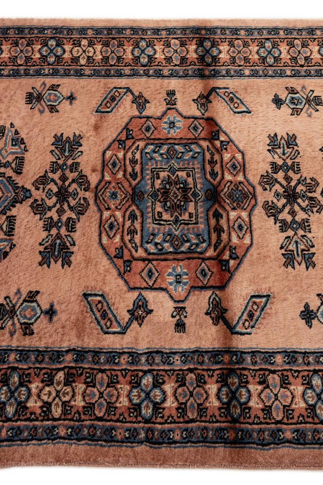 Detail image of 3' 3 x 4' 11 Hand Knotted Bokhara Oriental Wool Rug