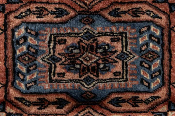 3' 3 x 4' 11 Hand Knotted Bokhara Oriental Wool Rug