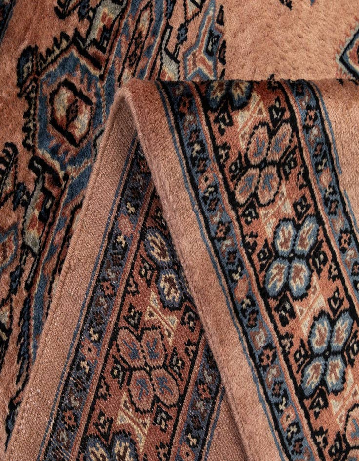 Detail image of 3' 3 x 4' 11  Hand Knotted Bokhara Oriental Wool Rug