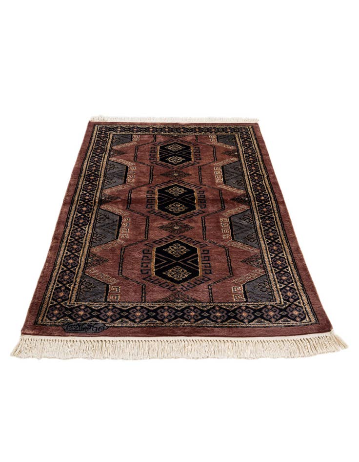 Detail image of 3' 1 x 4' 10 Hand Knotted Bokhara Rug