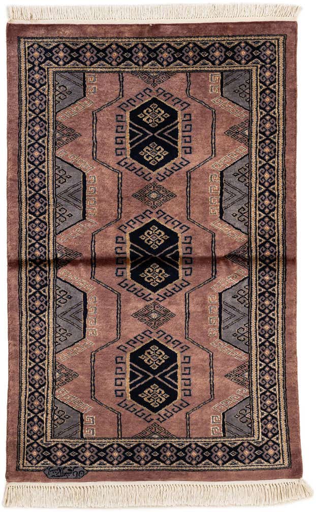 3' 1 x 4' 10 Hand Knotted Bokhara Rug