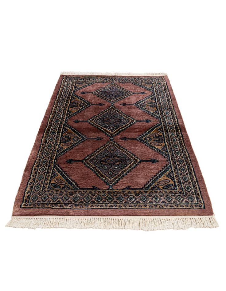 Detail image of 3' 2 x 5' 3 Hand Knotted Bokhara Oriental Rug