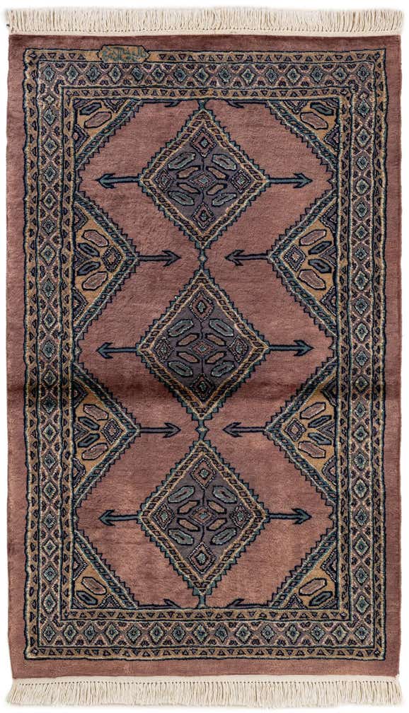 3' 2 x 5' 3 Hand Knotted Bokhara Oriental Rug
