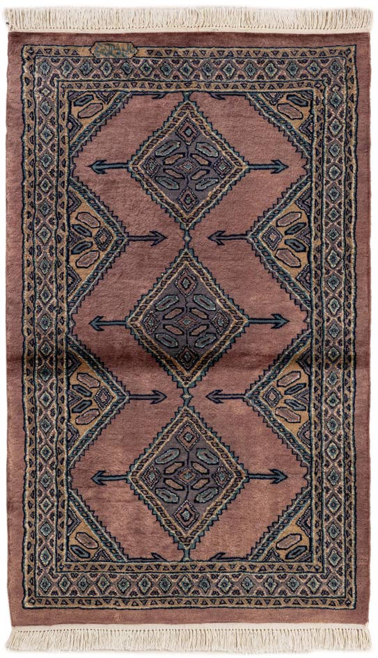 Detail image of 3' 2 x 5' 3 Hand Knotted Bokhara Oriental Rug