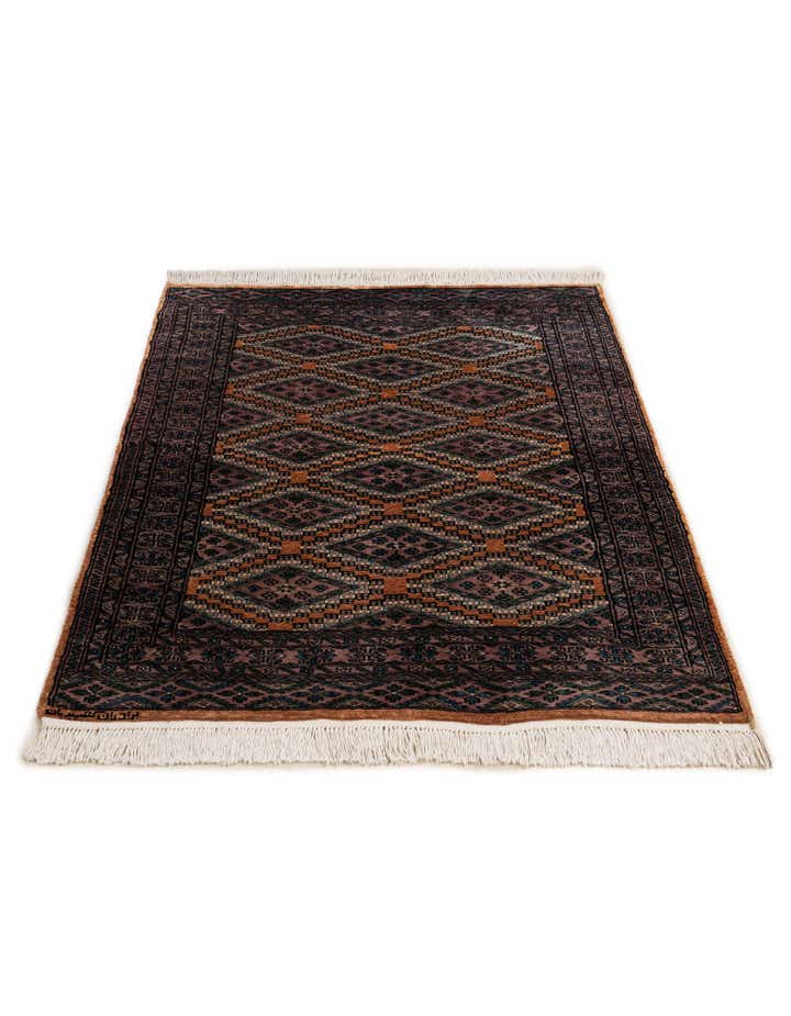 3' 7 x 4' 9 Hand Knotted Bokhara Oriental Rug