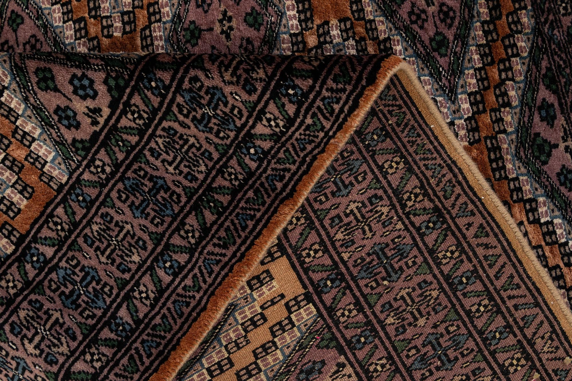 3' 7 x 4' 9 Hand Knotted Bokhara Oriental Rug