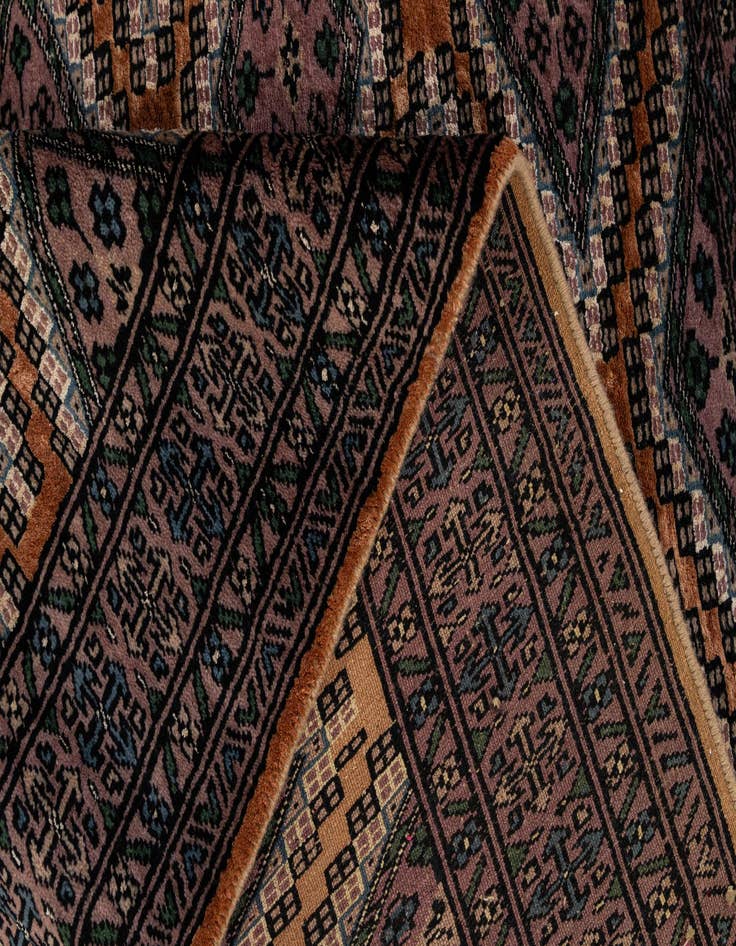 Detail image of 3' 7 x 4' 9  Hand Knotted Bokhara Oriental Rug