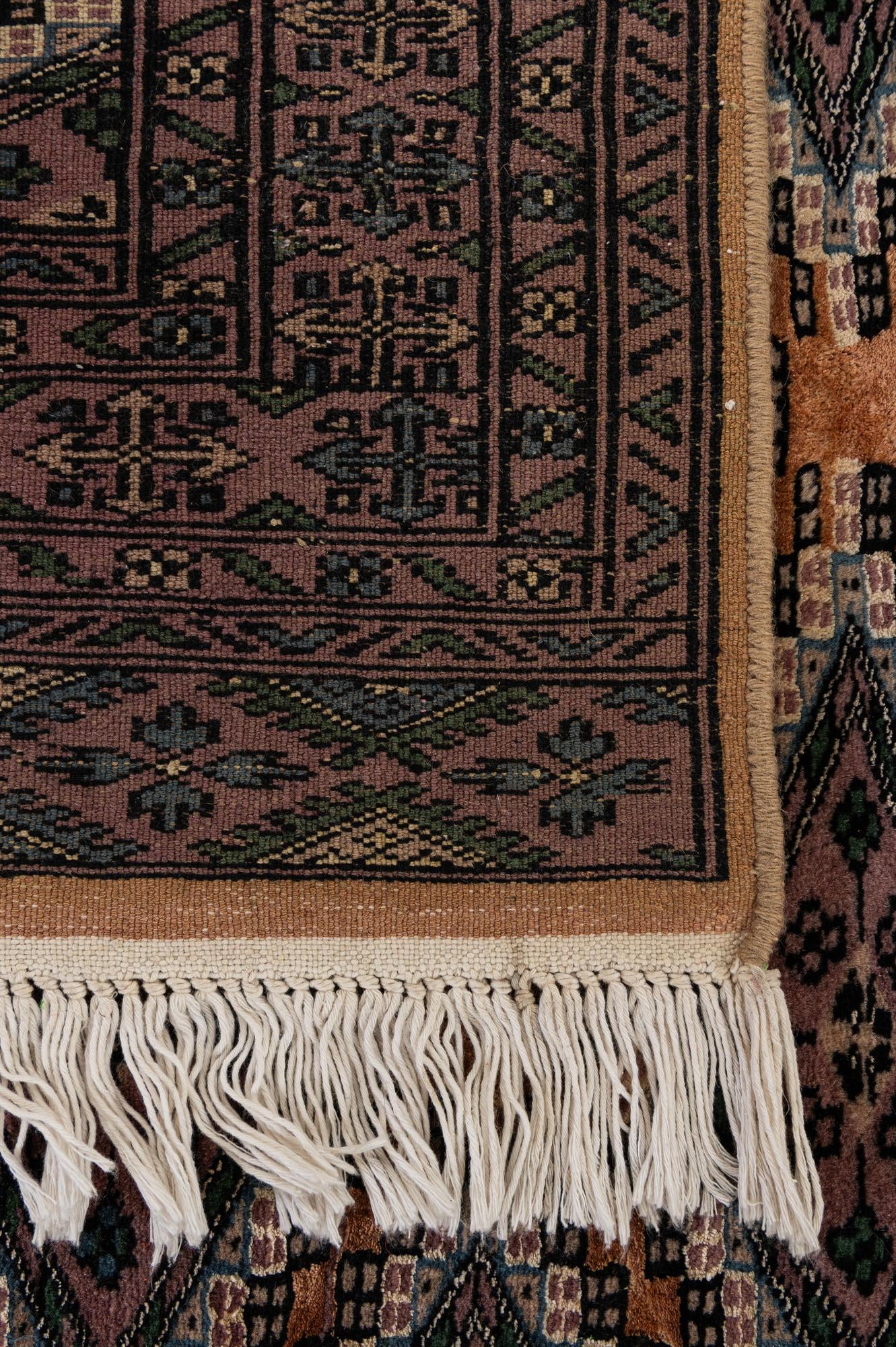 3' 7 x 4' 9 Hand Knotted Bokhara Oriental Rug