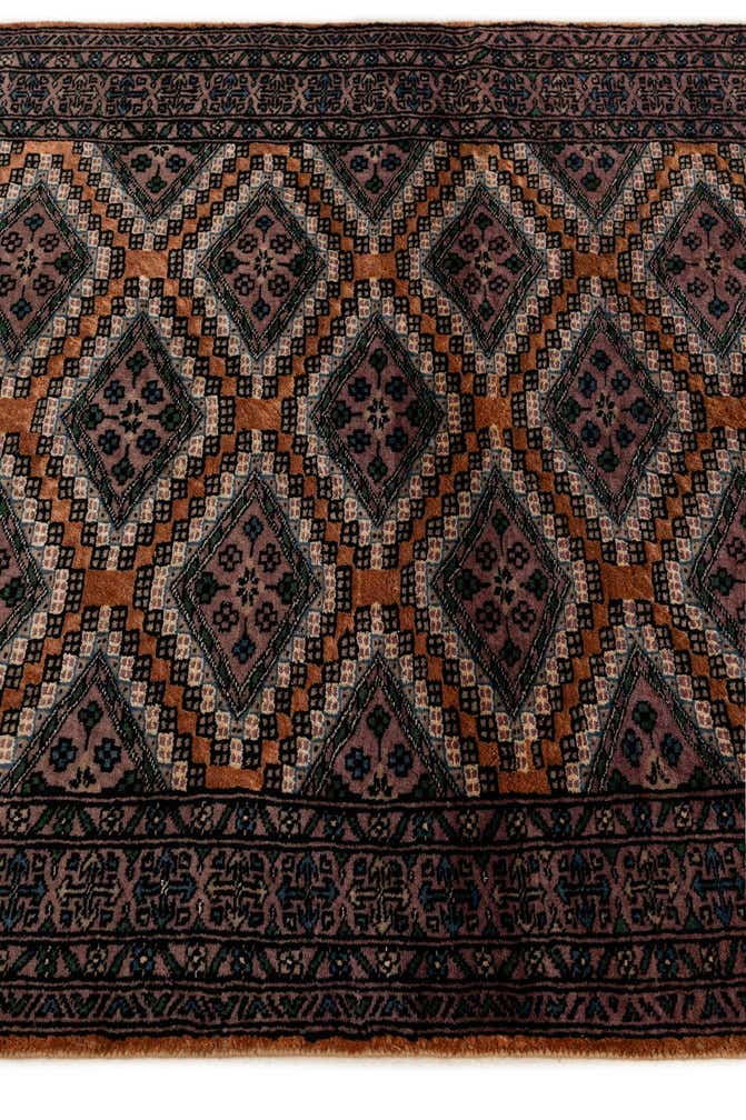 3' 7 x 4' 9 Hand Knotted Bokhara Oriental Rug