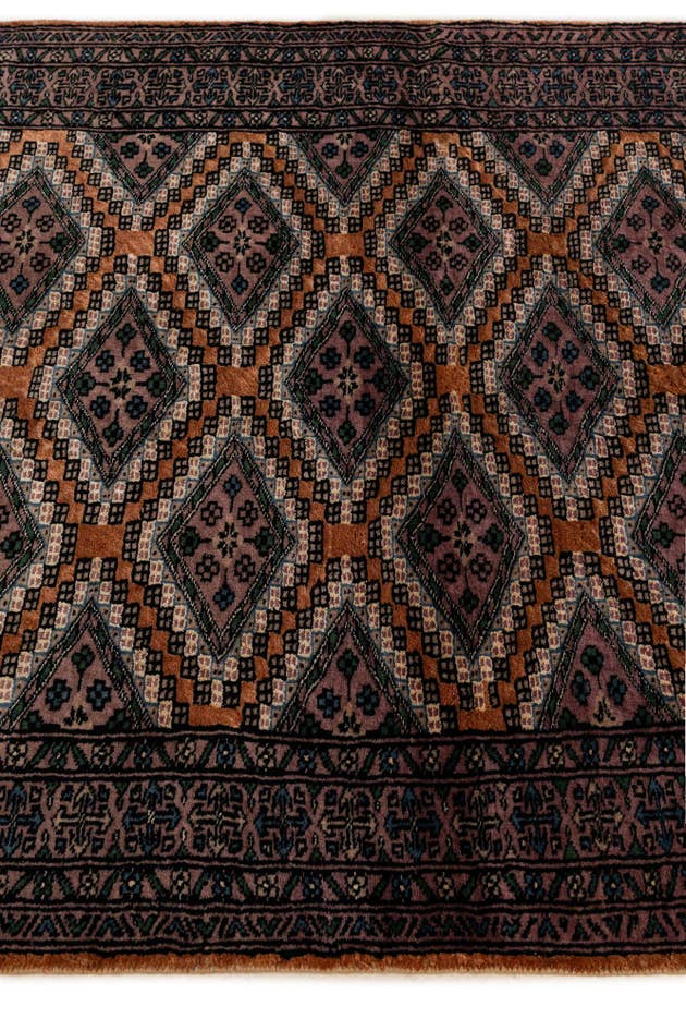 Detail image of 3' 7 x 4' 9 Hand Knotted Bokhara Oriental Rug