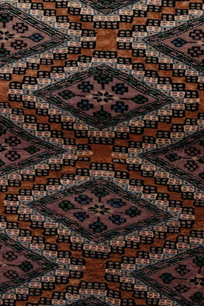 3' 7 x 4' 9 Hand Knotted Bokhara Oriental Rug