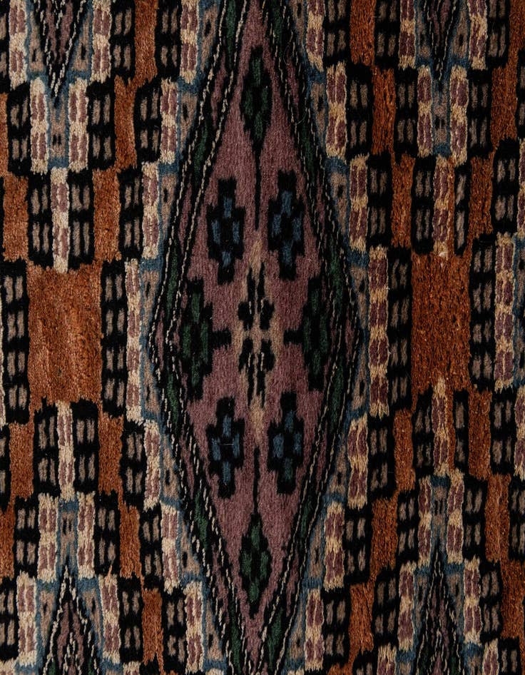 Detail image of 3' 7 x 4' 9  Hand Knotted Bokhara Oriental Rug