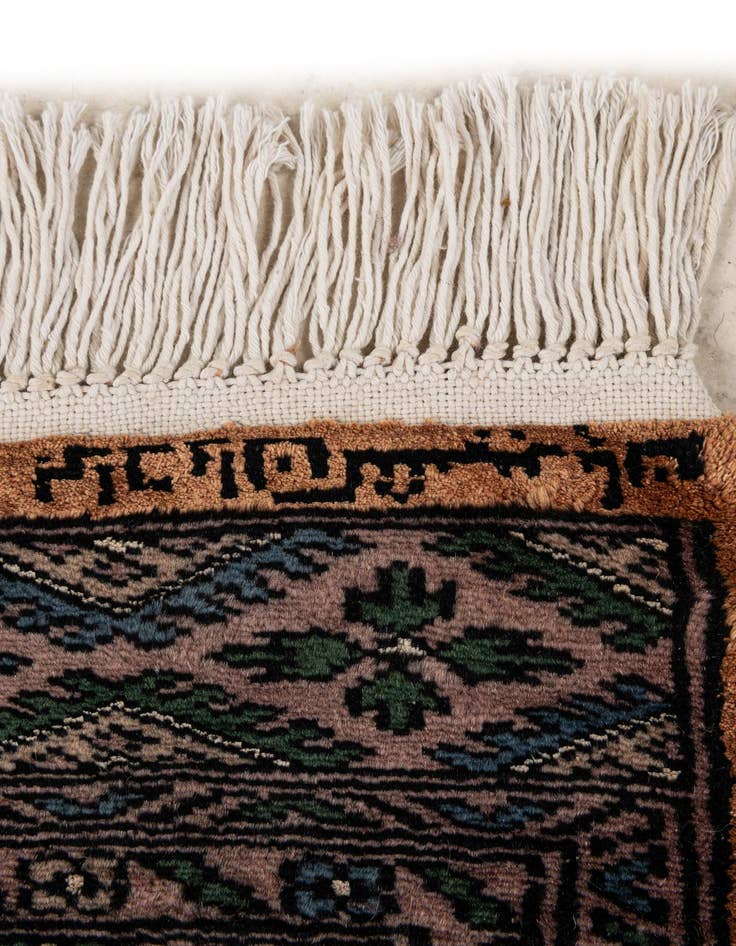 Detail image of 3' 7 x 4' 9  Hand Knotted Bokhara Oriental Rug