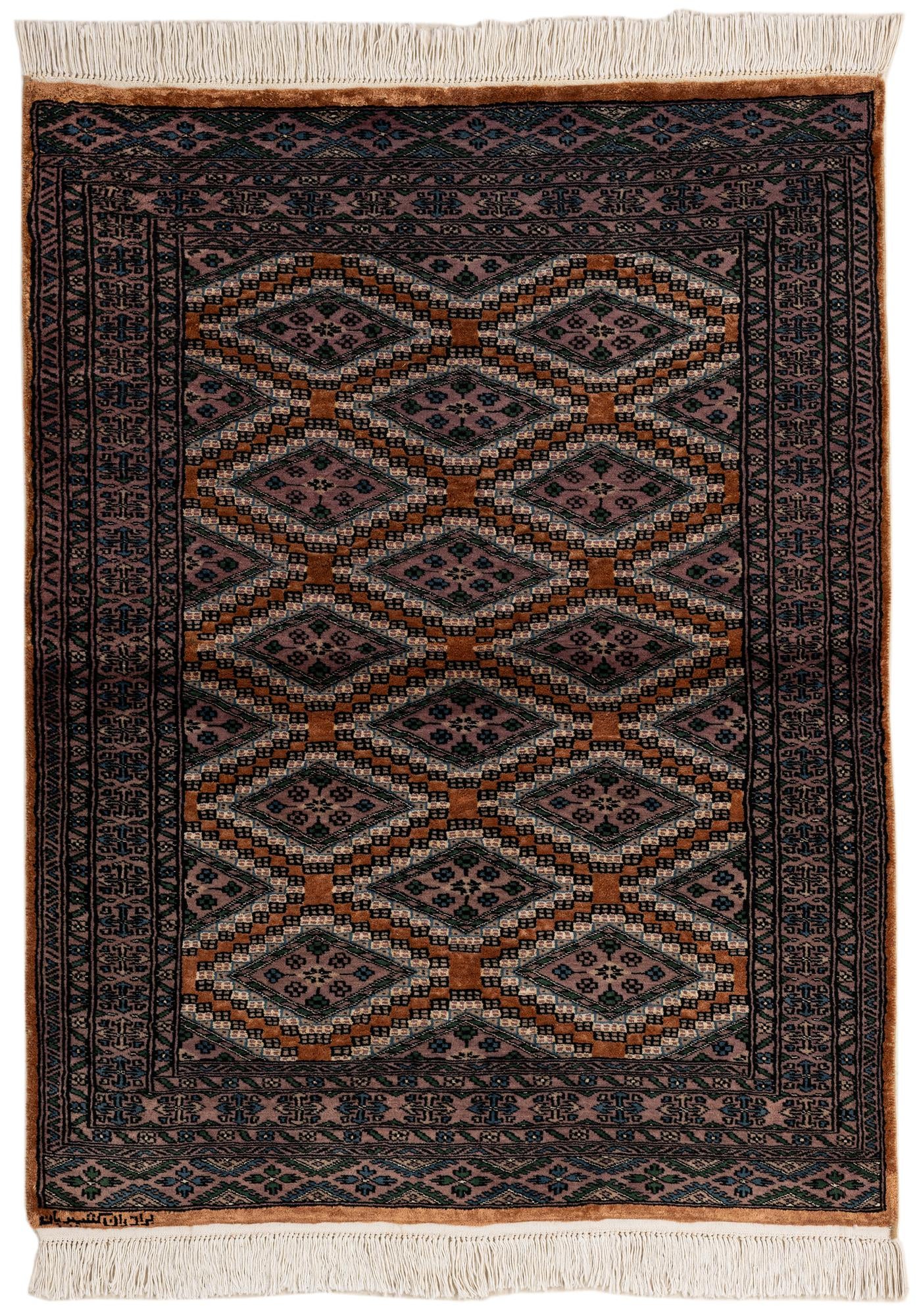 3' 7 x 4' 9 Hand Knotted Bokhara Oriental Rug