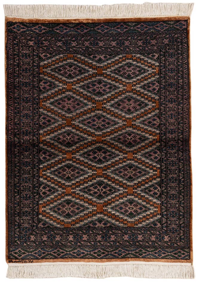 Detail image of 3' 7 x 4' 9 Hand Knotted Bokhara Oriental Rug