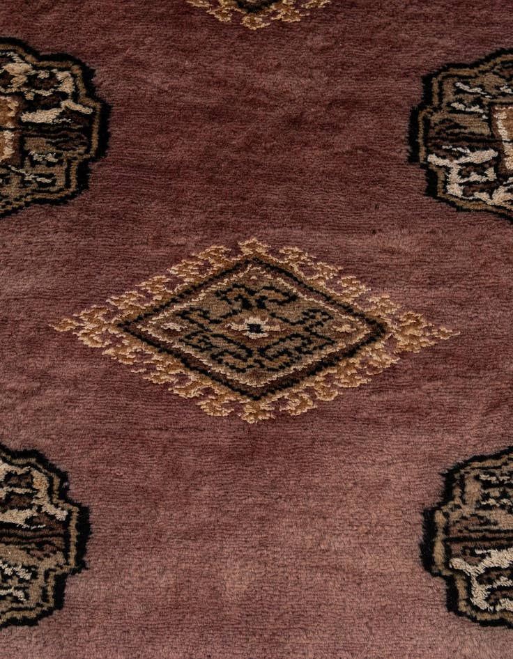Detail image of 6' 8 x 9' 2  Hand Knotted Bokhara Oriental Rug