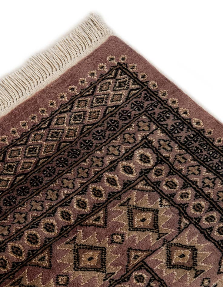 Detail image of 6' 8 x 9' 2  Hand Knotted Bokhara Oriental Rug