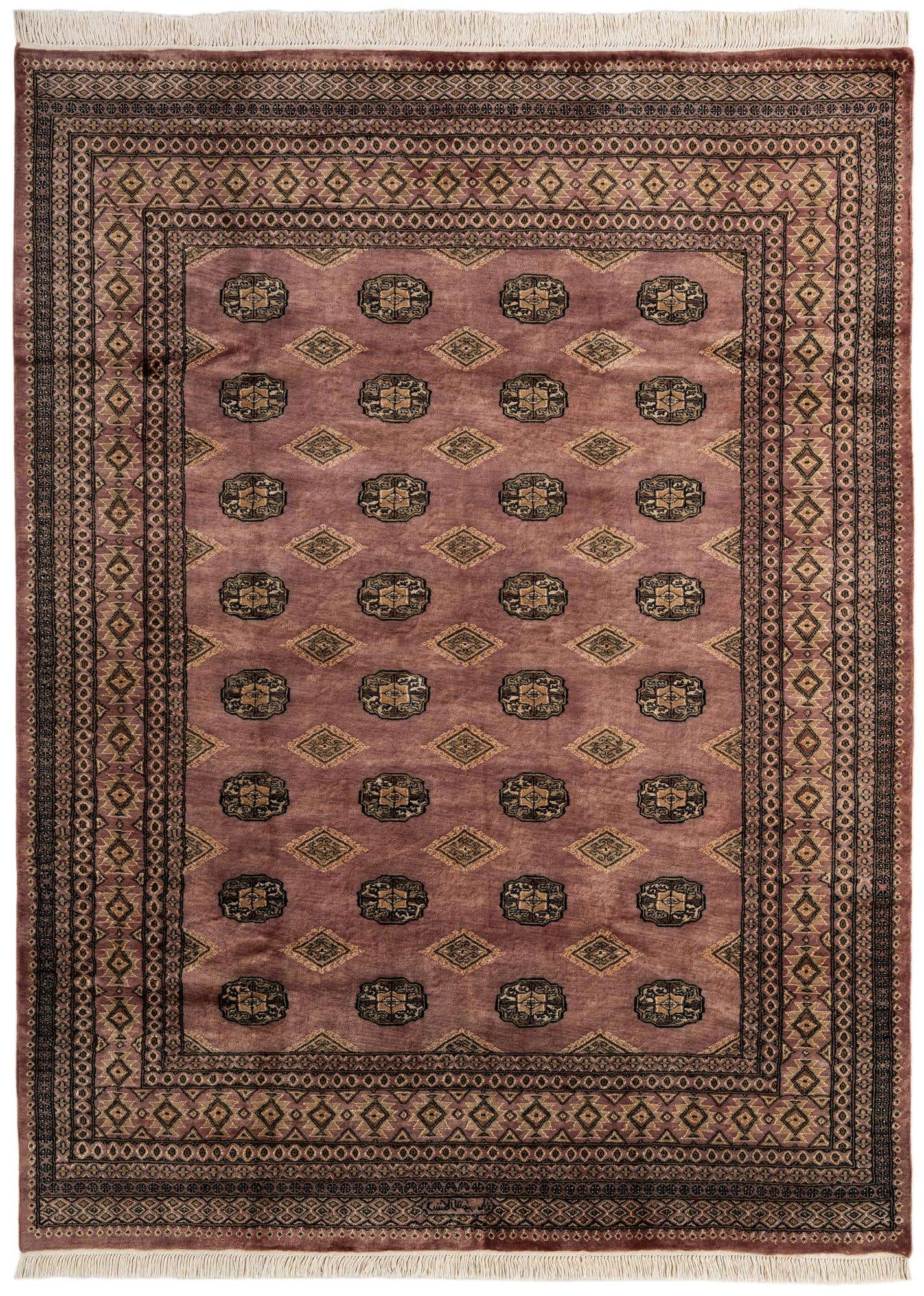 6' 8 x 9' 2 Hand Knotted Bokhara Oriental Rug