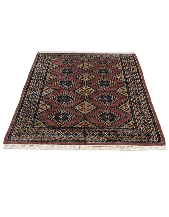 5' 2 x 7' 6 Hand Knotted Bokhara Oriental Rug