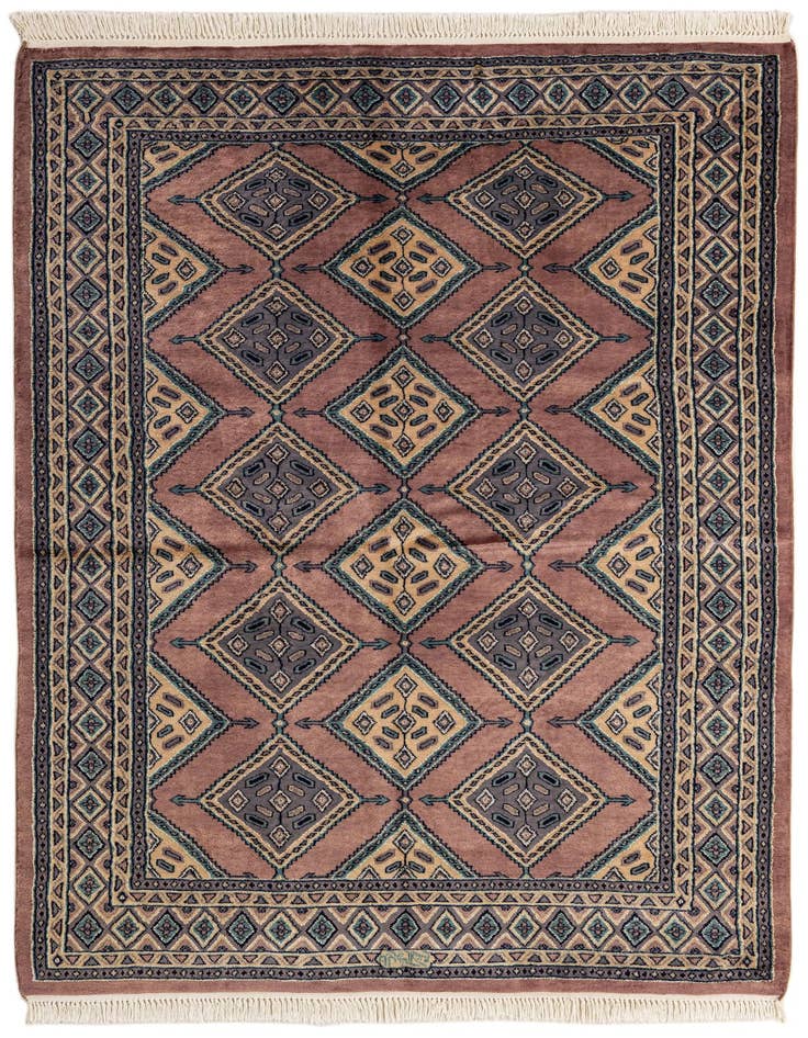 Detail image of 5' 2 x 7' 6 Hand Knotted Bokhara Oriental Rug