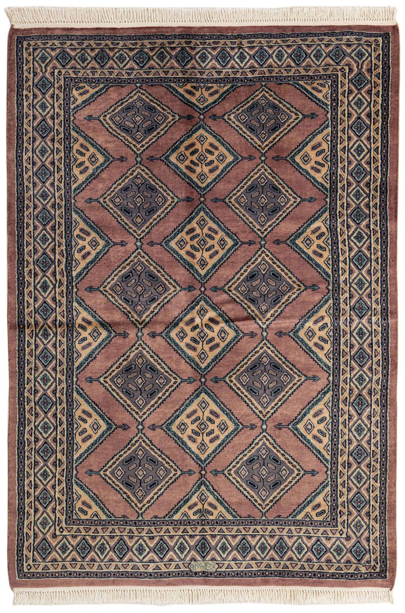5' 2 x 7' 6 Hand Knotted Bokhara Oriental Rug