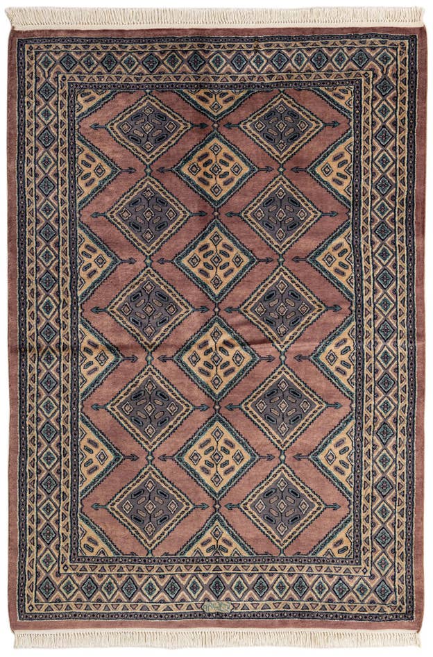 Detail image of 5' 2 x 7' 6 Hand Knotted Bokhara Oriental Rug