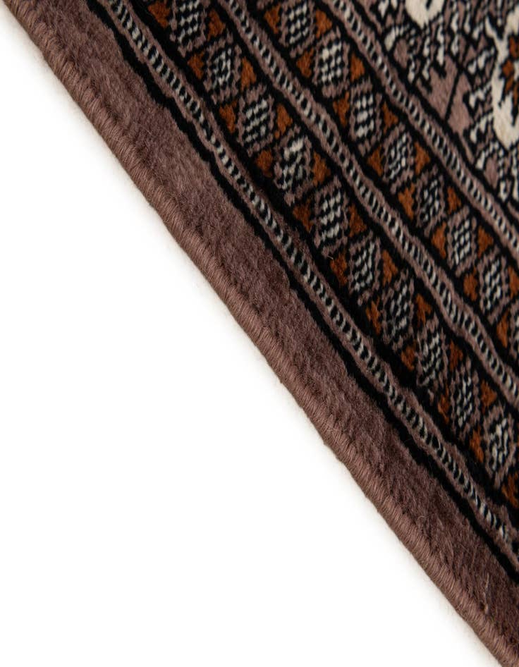 Detail image of 3' 3 x 5'  Hand Knotted Bokhara Oriental Wool Rug