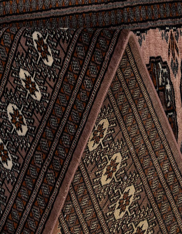 Detail image of 3' 3 x 5'  Hand Knotted Bokhara Oriental Wool Rug