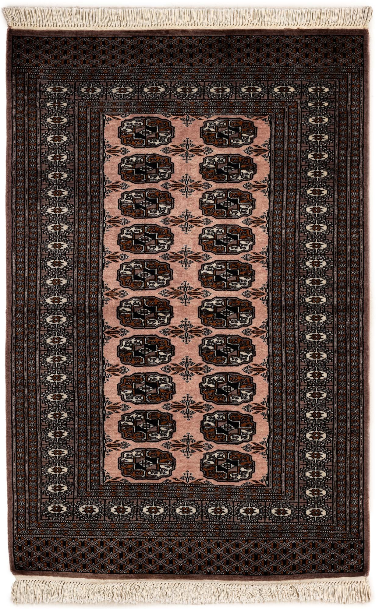 3' 3 x 5' Hand Knotted Bokhara Oriental Wool Rug
