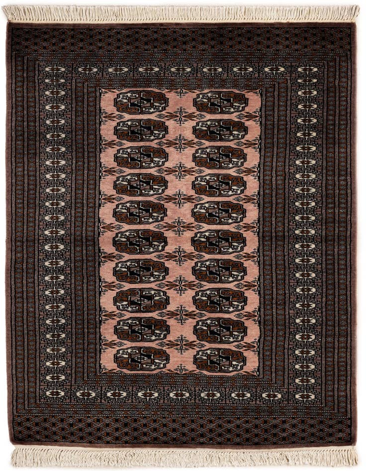 Detail image of 3' 3 x 5' Hand Knotted Bokhara Oriental Wool Rug