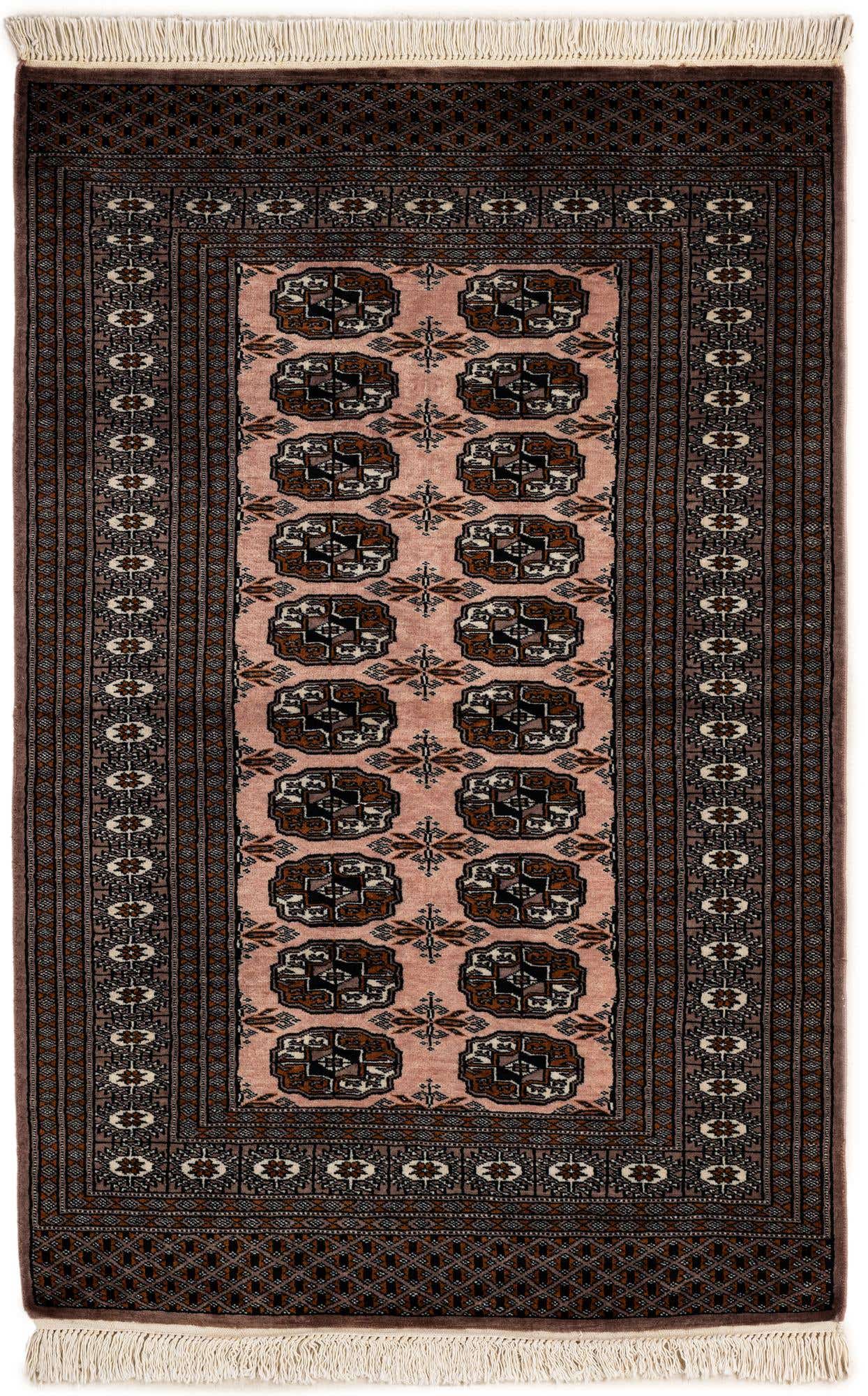 3' 3 x 5' Hand Knotted Bokhara Oriental Wool Rug