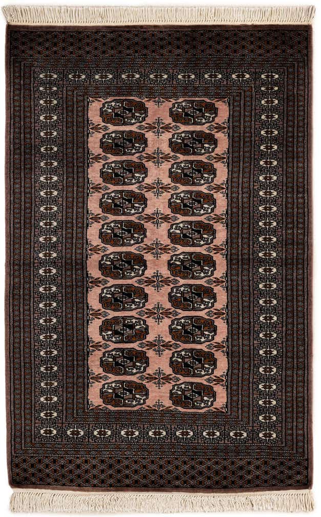 3' 3 x 5' Hand Knotted Bokhara Oriental Wool Rug