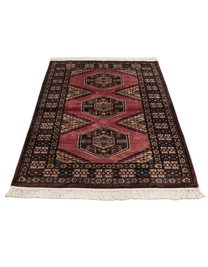 3' 2 x 5' 3 Hand Knotted Bokhara Oriental Rug