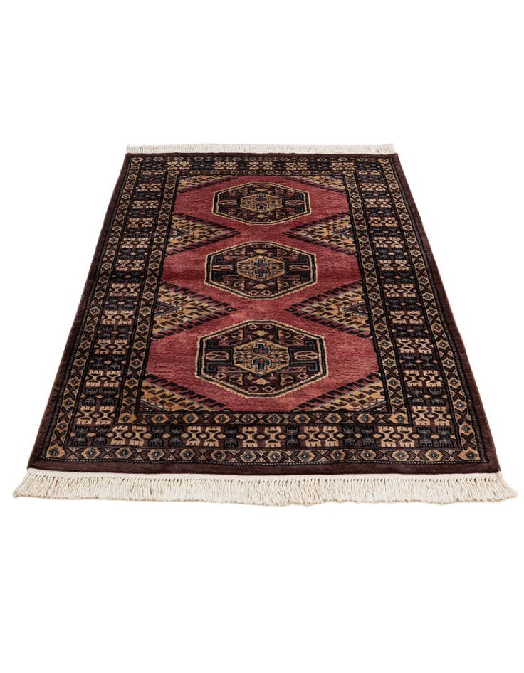 Detail image of 3' 2 x 5' 3 Hand Knotted Bokhara Oriental Rug