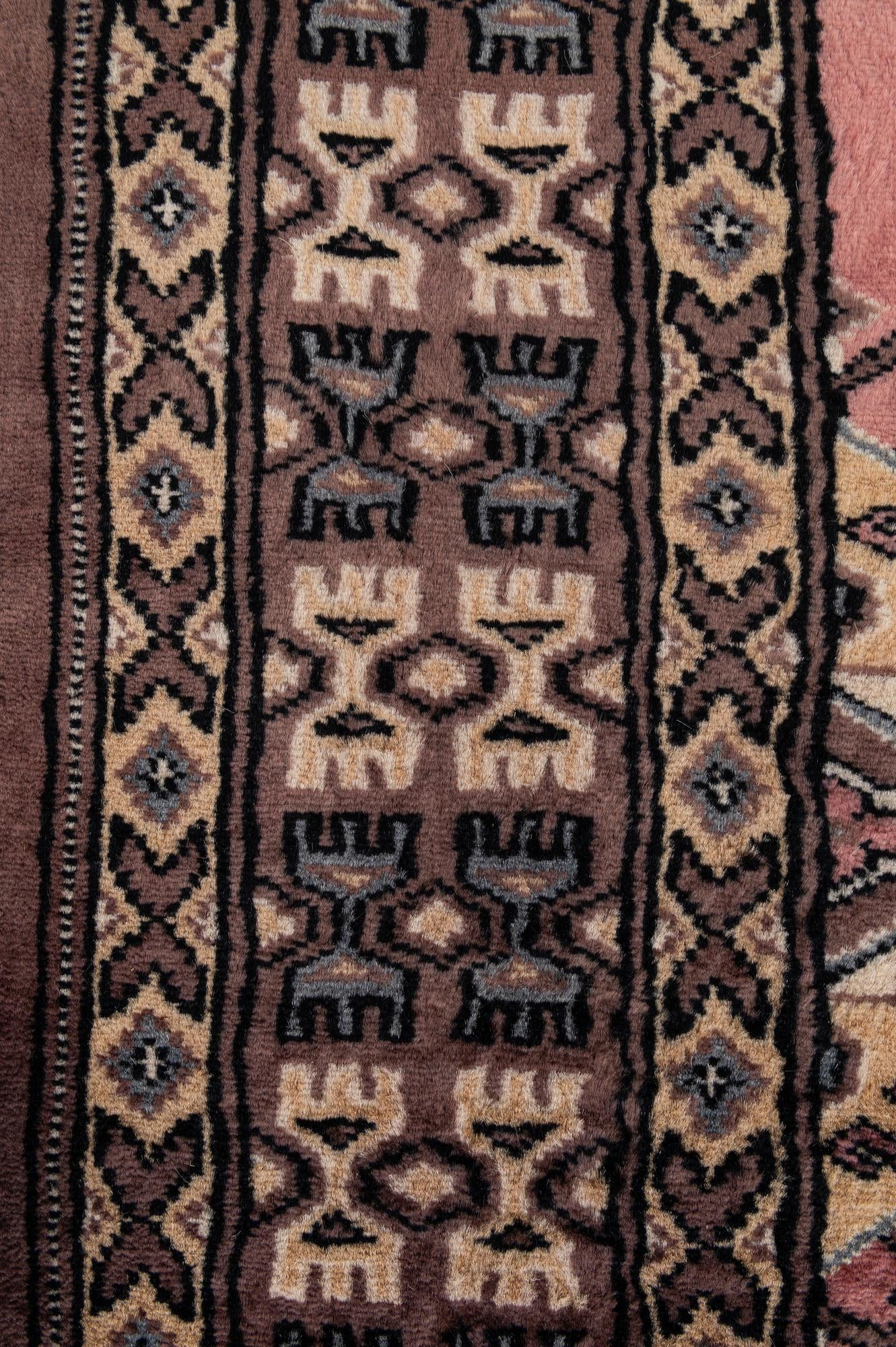 3' 2 x 5' 3 Hand Knotted Bokhara Oriental Rug