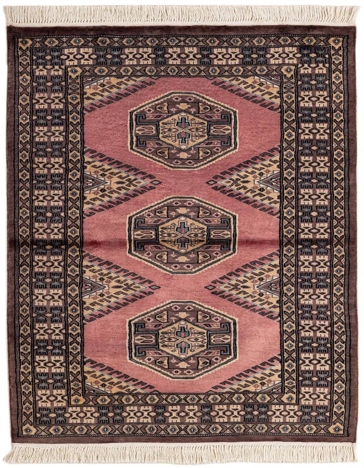 Detail image of 3' 2 x 5' 3 Hand Knotted Bokhara Oriental Rug