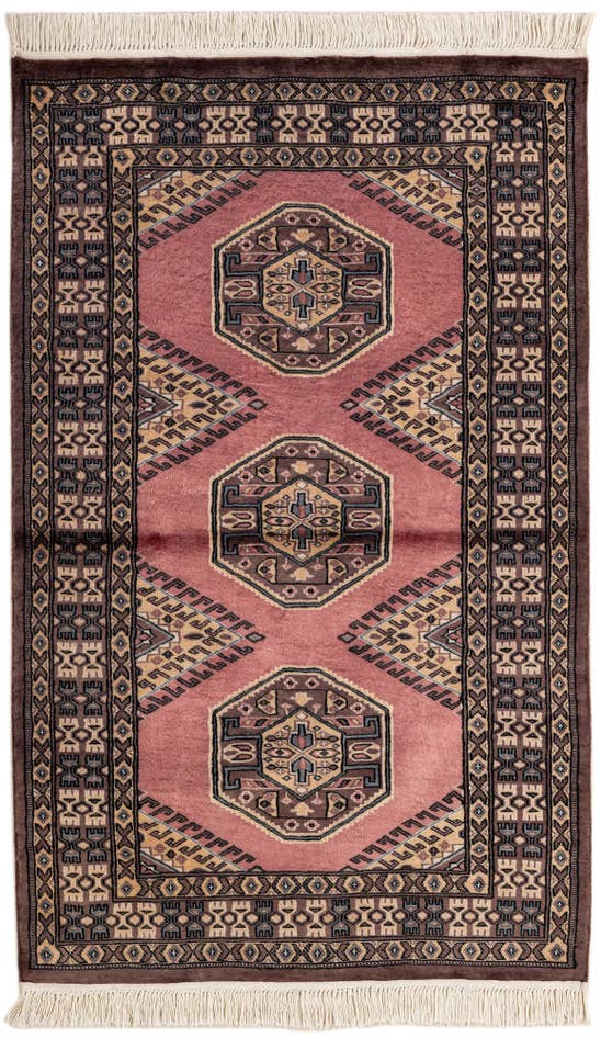 Detail image of 3' 2 x 5' 3 Hand Knotted Bokhara Oriental Rug