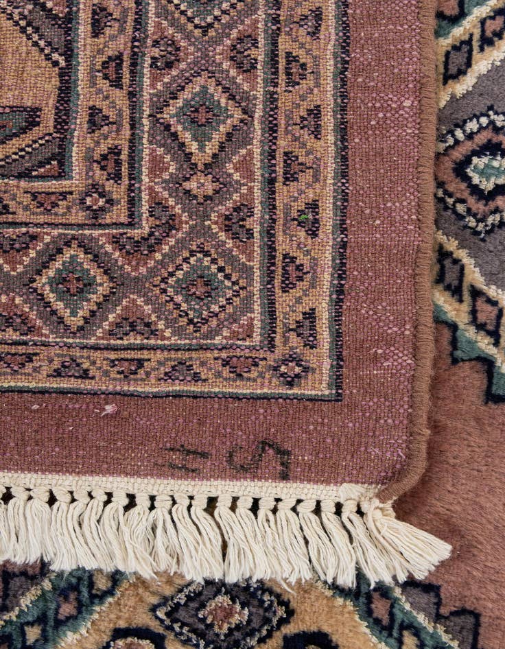 Detail image of 3' 1 x 4' 11  Hand Knotted Bokhara Oriental Rug