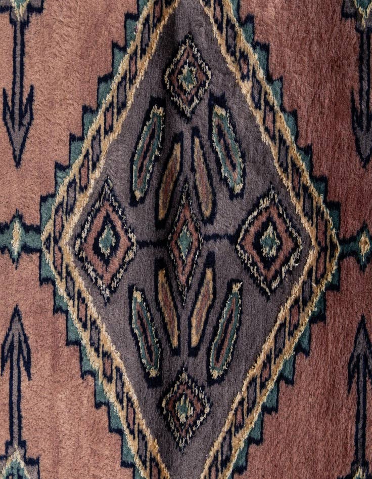 Detail image of 3' 1 x 4' 11  Hand Knotted Bokhara Oriental Rug
