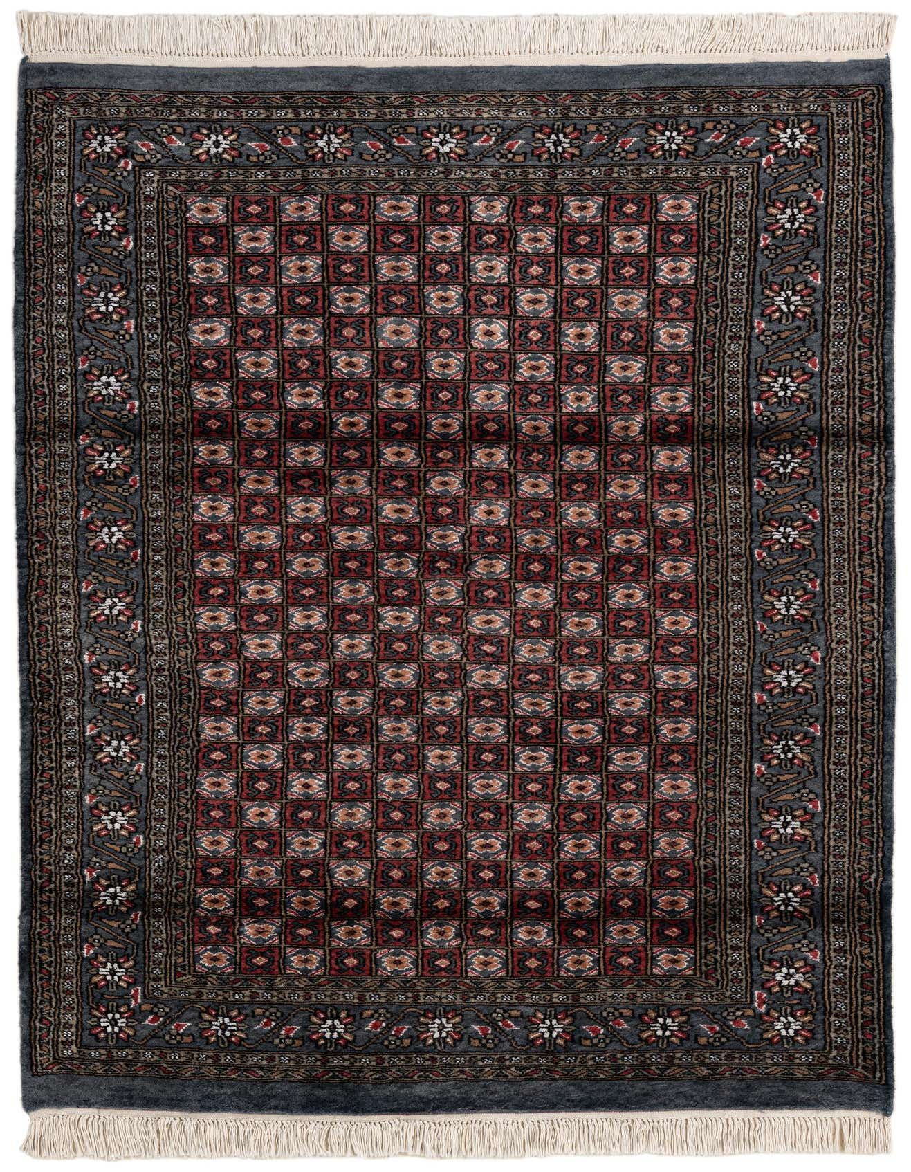 4' 4 x 5' 11 Hand Knotted Bokhara Oriental Rug