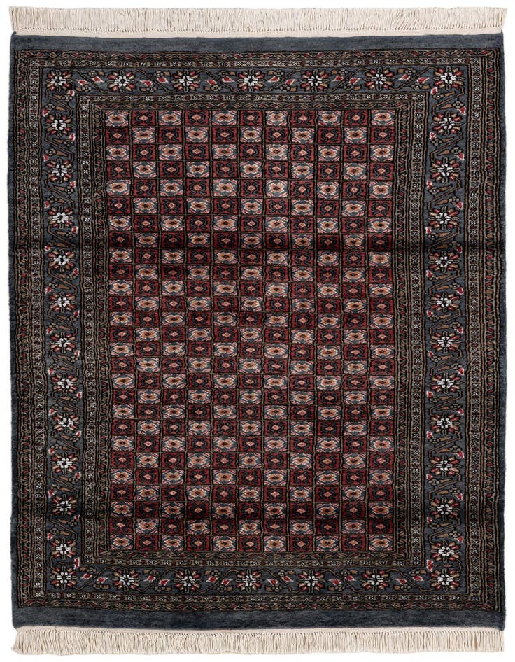 Detail image of 4' 4 x 5' 11 Hand Knotted Bokhara Oriental Rug