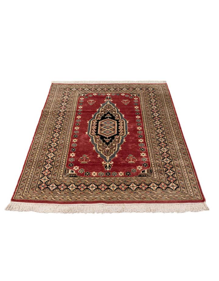 4' 2 x 6' 1 Hand Knotted Bokhara Oriental Rug