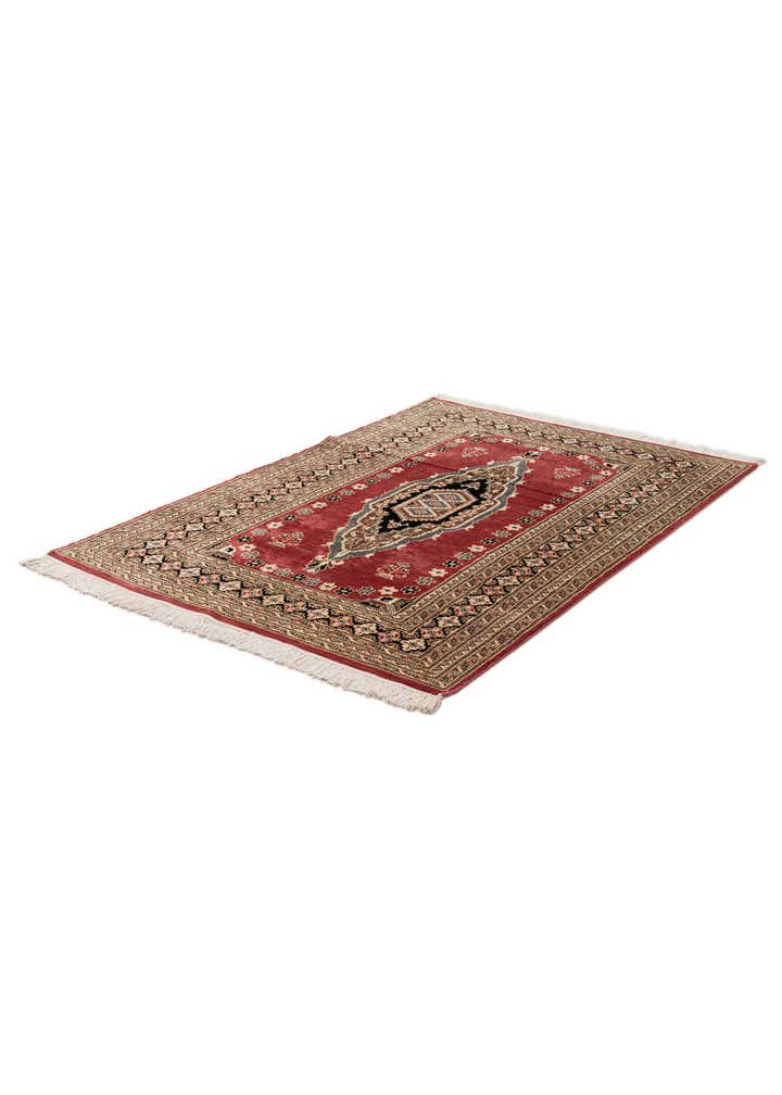 4' 2 x 6' 1 Hand Knotted Bokhara Oriental Rug